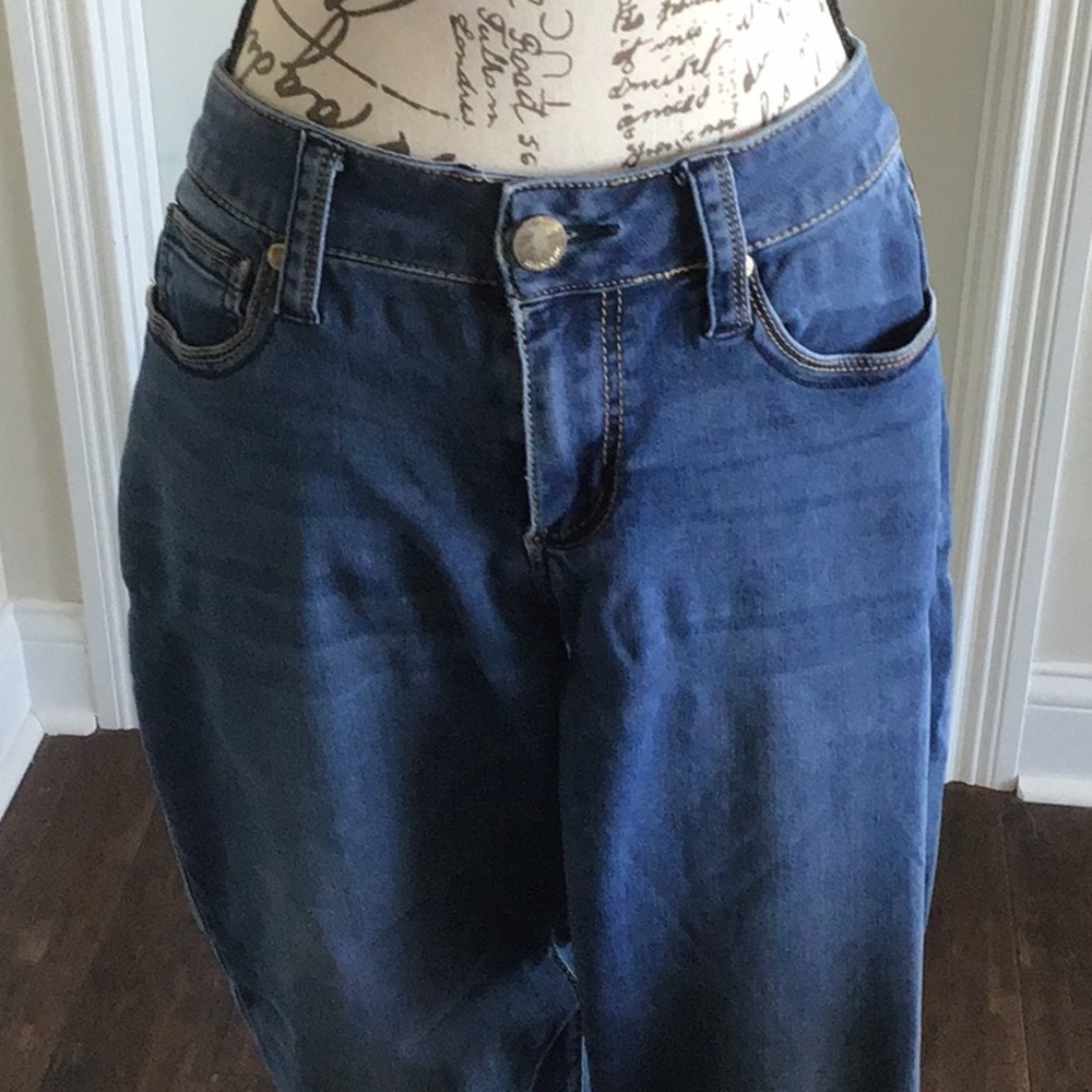 Seven7 Women's washed Blue Denim stretch skinny Jeans Sz 10